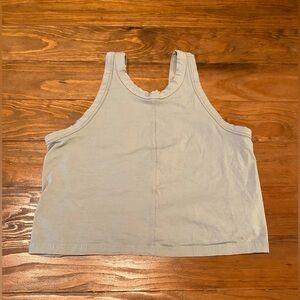 Lululemon sleeveless gray shirt size small tank Its A Tie Tank white opal top